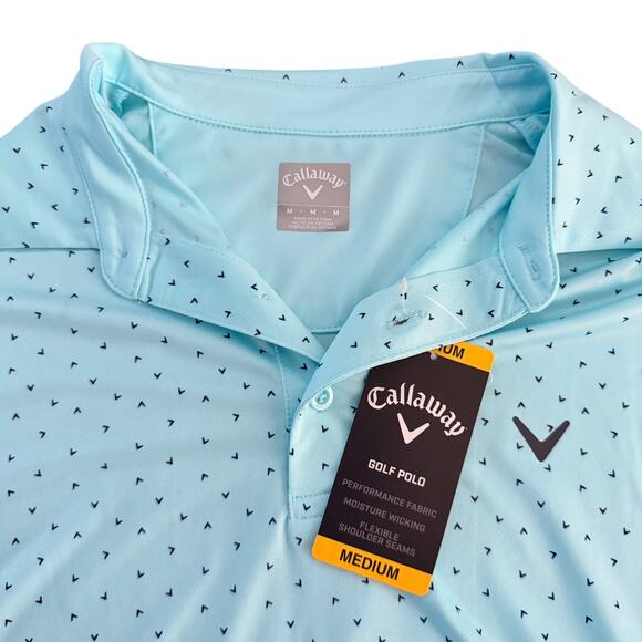 Callaway Golf Polo | NWT | Limpet Shell Blue | Size M - Picture 2 of 4